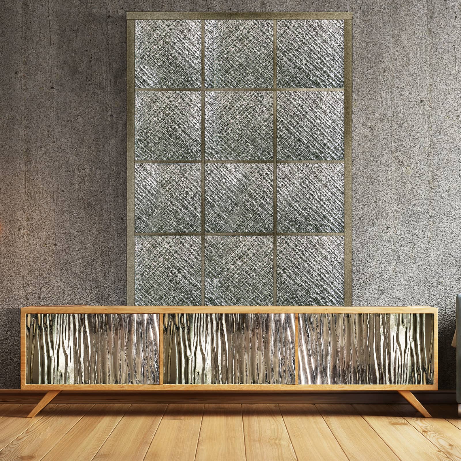 Arthylae-motif-tweed-argenture-panneau-architectural-verre