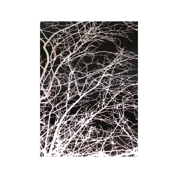 Arthylae-panneau-architectural-motif-branches-noir-argent