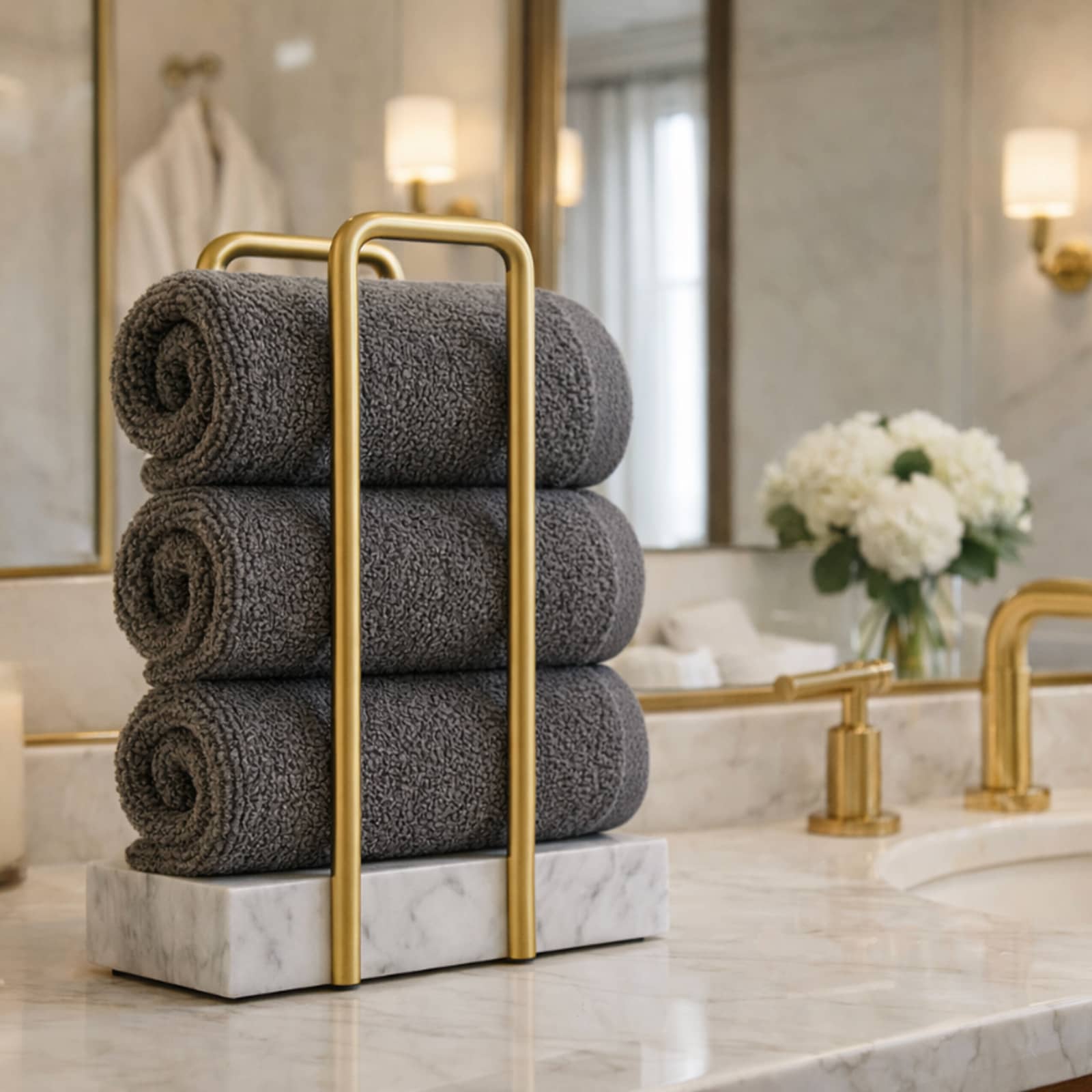 Arthylae-porte_serviettes-pierre d'acrylique-Hospitality